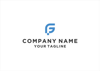 FG letter logo design vector illustration	
