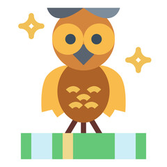 wisdom flat icon style