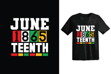 Naklejka premium Juneteenth Day T Shirt Design