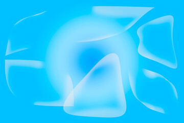 Line art, various shapes, white,