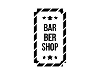 Template logo for barbershop