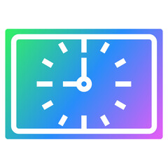 clock gradient icon