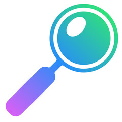 magnifying glass gradient icon