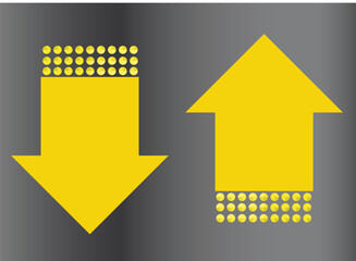 Arrow, Dot Arrow, Dotted direction Arrow, Yellow arrows
