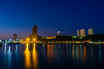 Fototapeta na wymiar Morning sunrise at Pattaya, Thailand.