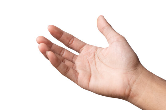 Hand Of A Man Isolated On White Background