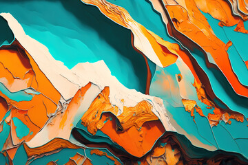 abstract oil painting background. Generative AI