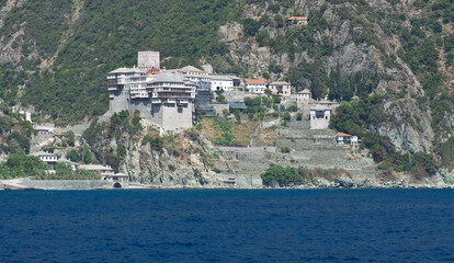 Gli splendidi monasteri del monte Athos visti dal mare, Grecia