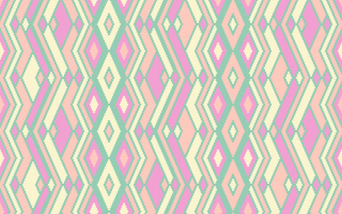 Asymmetric rhombus traditional motifs vector geometric pattern.