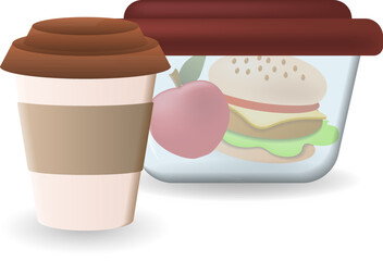 Lunch Break icon. 3d illustration from work place collection. Creative Lunch Break 3d icon for web design, templates, infographics and more