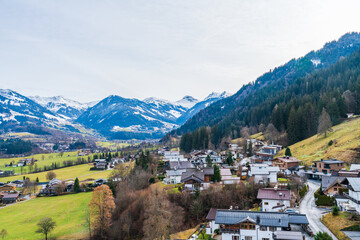 Fototapeta na wymiar View of Kitzbuhel in the western province of Tyrol in Austria