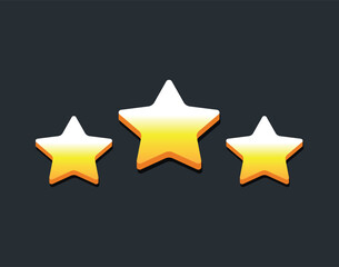 set of stars icon vector art 