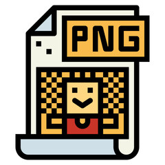 png filled outline icon style