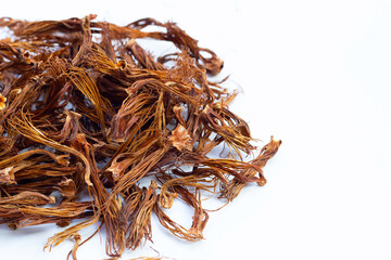 Dried red cotton tree flower