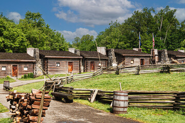 Fototapeta na wymiar Kentucky historical state park of Fort Boonesborough, Kentucky, USA