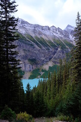 Following the trail to Mirror Lake, you will start by gaining height, watching carefully between the switchbacks as the colour of Lake Louise comes out as the sun rises.