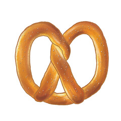 pretzel illustration, 프레첼 일러스트