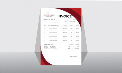 Business invoice template, Invoicing design, payment agreement design, Tax form template, bill graphic design, payment receipt page vector, money reciept template