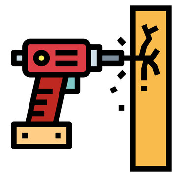 recommend clip art: driller filled outline icon style