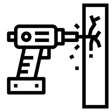 recommend clip art: driller line icon style