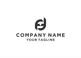 FT letter logo design vector illustration