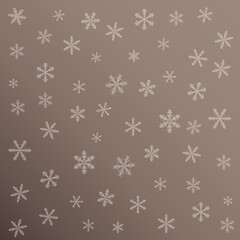 Seamless Pattern with Snowflakes Backround