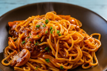 発芽玄米パスタ　ボロネーゼ