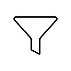 funnel filter icon vector design template in white background