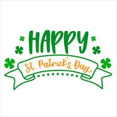 Fototapeta premium St Patricks day lettering for greeting card design, romantic illustration. Festive decoration. Invitation template. Vector illustration