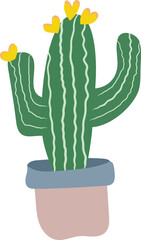 Vector of the cute cactus 