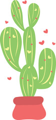 Vector of the cute cactus 