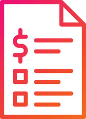 Invoice Vector Icon Design Illustration