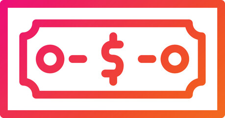 Dollar Vector Icon Design Illustration