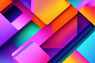 Fototapeta premium Abstract colorful background. Generative AI