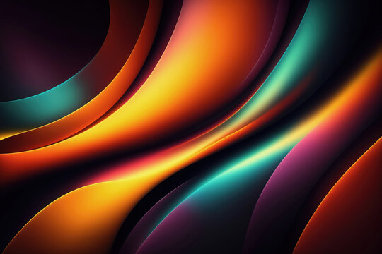 Abstract colorful background. Generative AI
