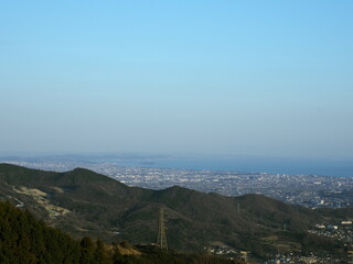 神奈川県秦野市 菜の花台展望台からの夕景