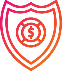 Fototapeta premium Shield Vector Icon Design Illustration