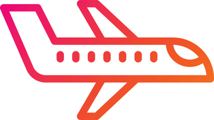 Airplane Vector Icon Design Illustration