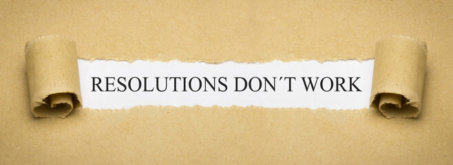 Resolutions don´t work