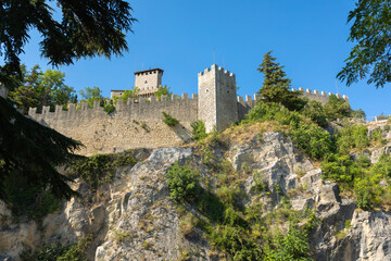 Fortress of Guaita in the Republic of San Marino, Italy