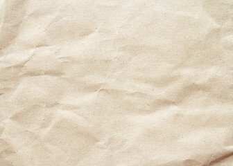 Fototapeta na wymiar crumpled brown paper background Old texture for web design screensavers