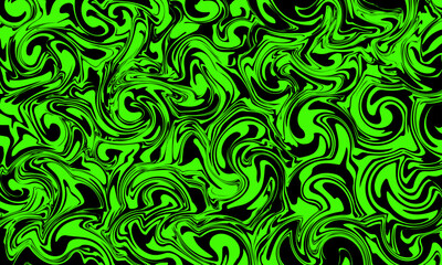 Horizontal acid psychedelic wavy background.Vector illustration in trendy psychedelic style