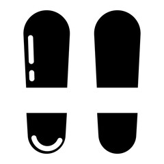 shoe print glyph 
