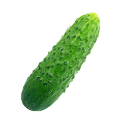 Cucumber isolated on transparent background. PNG format	

