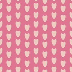 Romantic seamless pattern. Background for Valentin's day with hearts