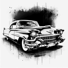 vintage car style logo