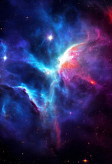 HD Wallpaper of space stars galaxy nebula rendering Generative AI Content by Midjourney