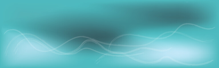 Obraz premium Sea background with waves texture, vector drawing. Cover for summer web intro in blue color.