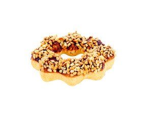 chocolate donut isolated on transparent pmg