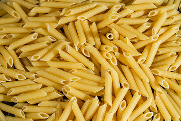 Raw pasta close-up. Pasta background